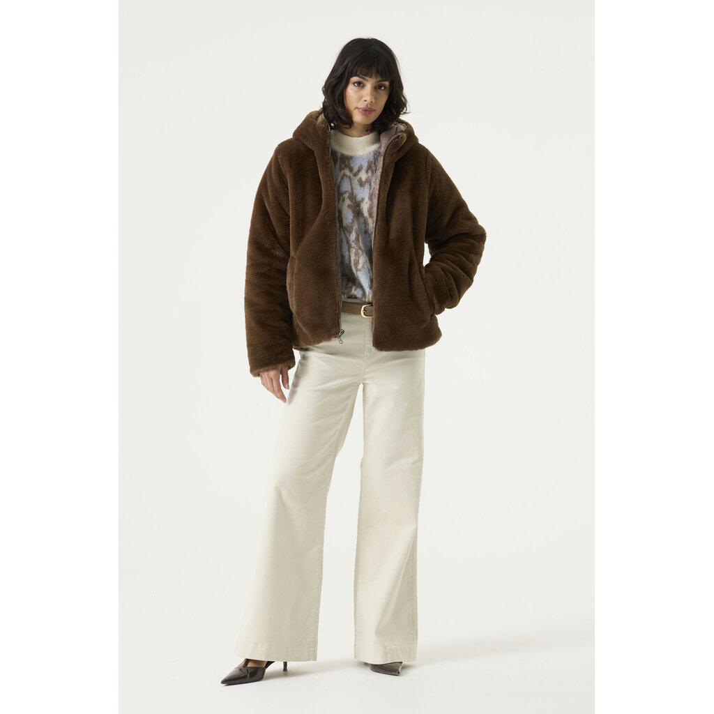 GARCIA GARCIA 26H MANTEAU REVERSIBLE DOUX CACAO GJ2600911