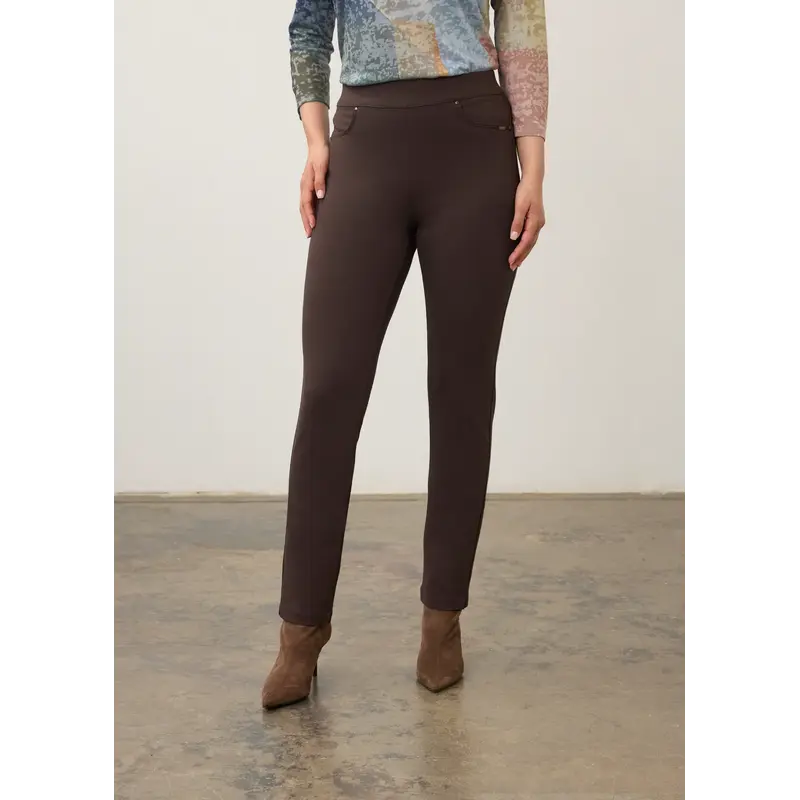 FDJ DESIGUAL 26H PANTALON PULL ON SLIM BRUN 2709396