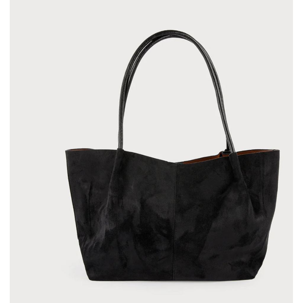 CARACOL CARACOL GRAND SAC FAUX SUEDE AVEC POCHETTE INTERIEUR 7197 BLK
