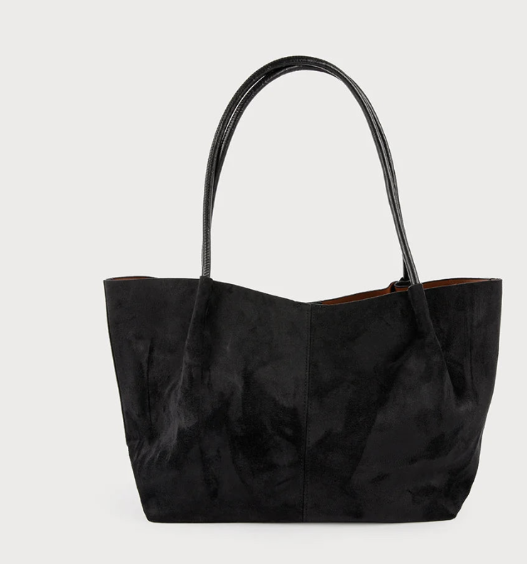CARACOL CARACOL GRAND SAC FAUX SUEDE AVEC POCHETTE INTERIEUR 7197 BLK