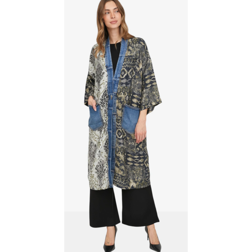 SHANNON PASSERO SHANNON PASSERO 26H 5211 JANIS CARDIGAN OLIVE MIX