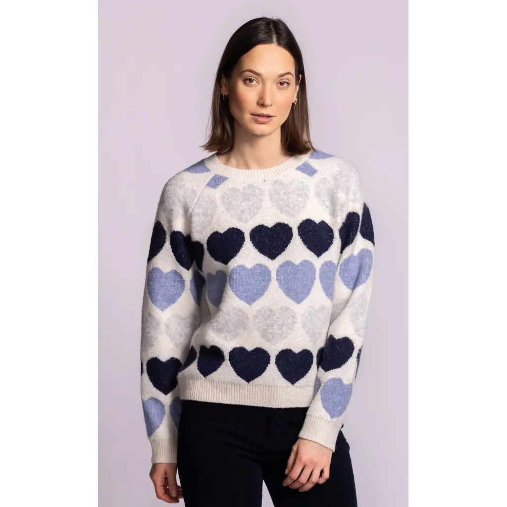 PINK MARTINI 26H SW252422B KARDIA SWEATER BLUE