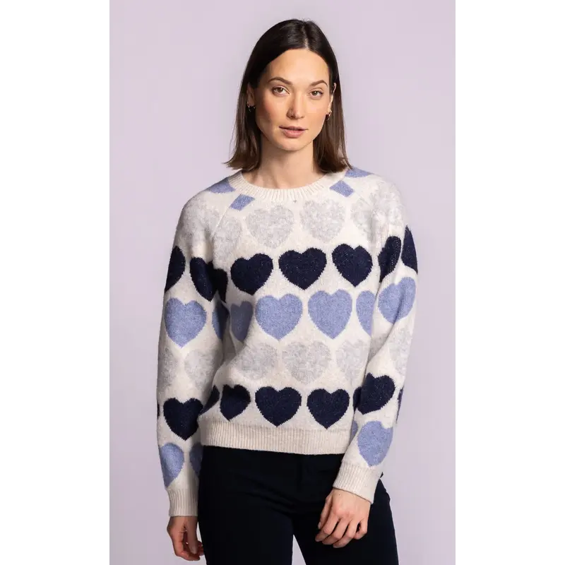 PINK MARTINI 26H SW252422B KARDIA SWEATER BLUE