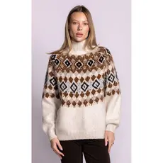 PINK MARTINI 26H SW235323B TATUM SWEATER BEIGE
