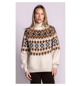 PINK MARTINI 26H SW235323B TATUM SWEATER BEIGE