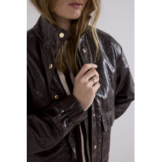 TRAMONTANA TRAMONTANA 26H C1521801 CRACKED PU JACKET CHOCOLATE