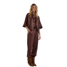 TRAMONTANA TRAMONTANA 26H C0621101 JOGGER FIT TROUSERS CHOCOLATE