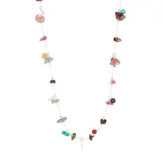 PILGRIM PILGRIM 132636801 HERE NECKLACE SILVER PLATED MULTI