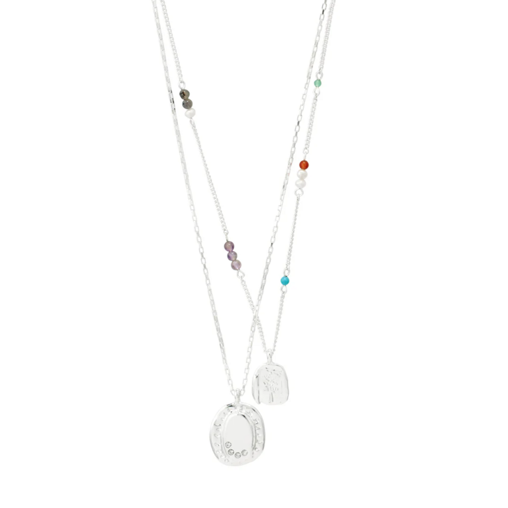 PILGRIM PILGRIM 132636811 HERE NECKLACE SILVER PLATED