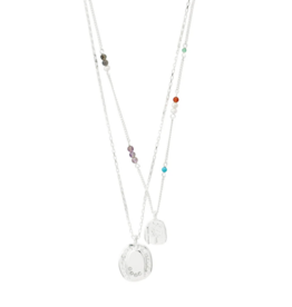 PILGRIM PILGRIM 132636811 HERE NECKLACE SILVER PLATED