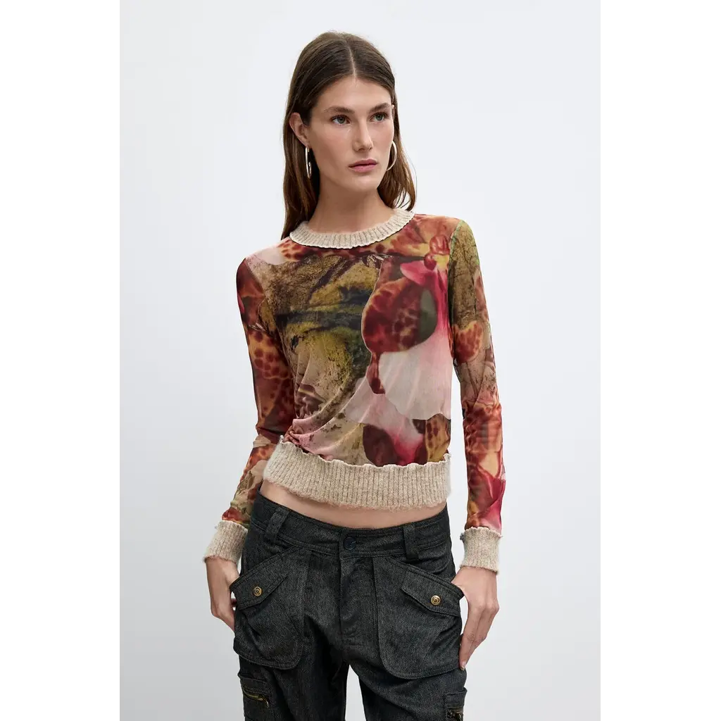 DESIGUAL DESIGUAL 26H 26WWTK22 HAUT ORCHIDS LACROIX