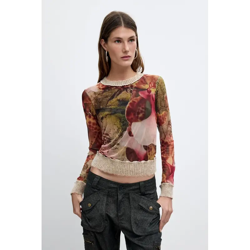 DESIGUAL DESIGUAL 26H 26WWTK22 HAUT ORCHIDS LACROIX