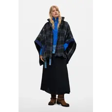 DESIGUAL DESIGUAL 26H 26WAID02 PONCHO ALDAMA BELT DENIM CHECKS