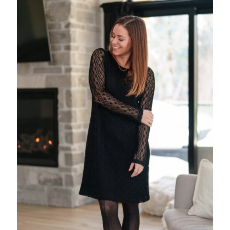 RIEN NE SE PERD TOUT SE CREE RIEN NE SE PERD 26H ROBE ST MARGUERITE DENTELLE NOIR