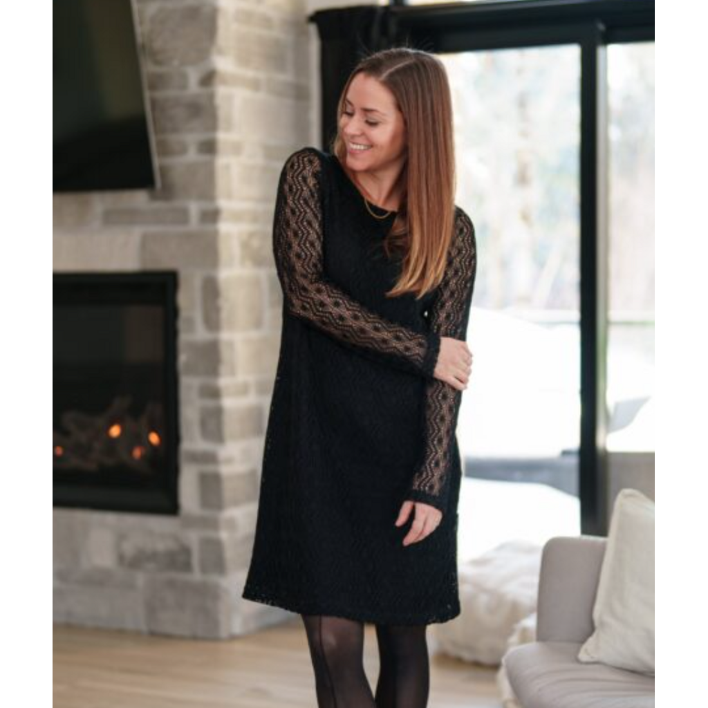 RIEN NE SE PERD TOUT SE CREE RIEN NE SE PERD 26H ROBE ST MARGUERITE DENTELLE NOIR