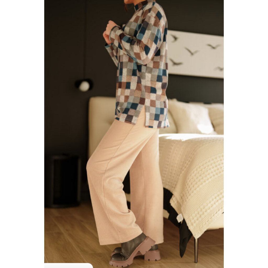 RIEN NE SE PERD TOUT SE CREE RIEN NE SE PERD 26H PALAZO RIGAUD CORDUROY BEIGE