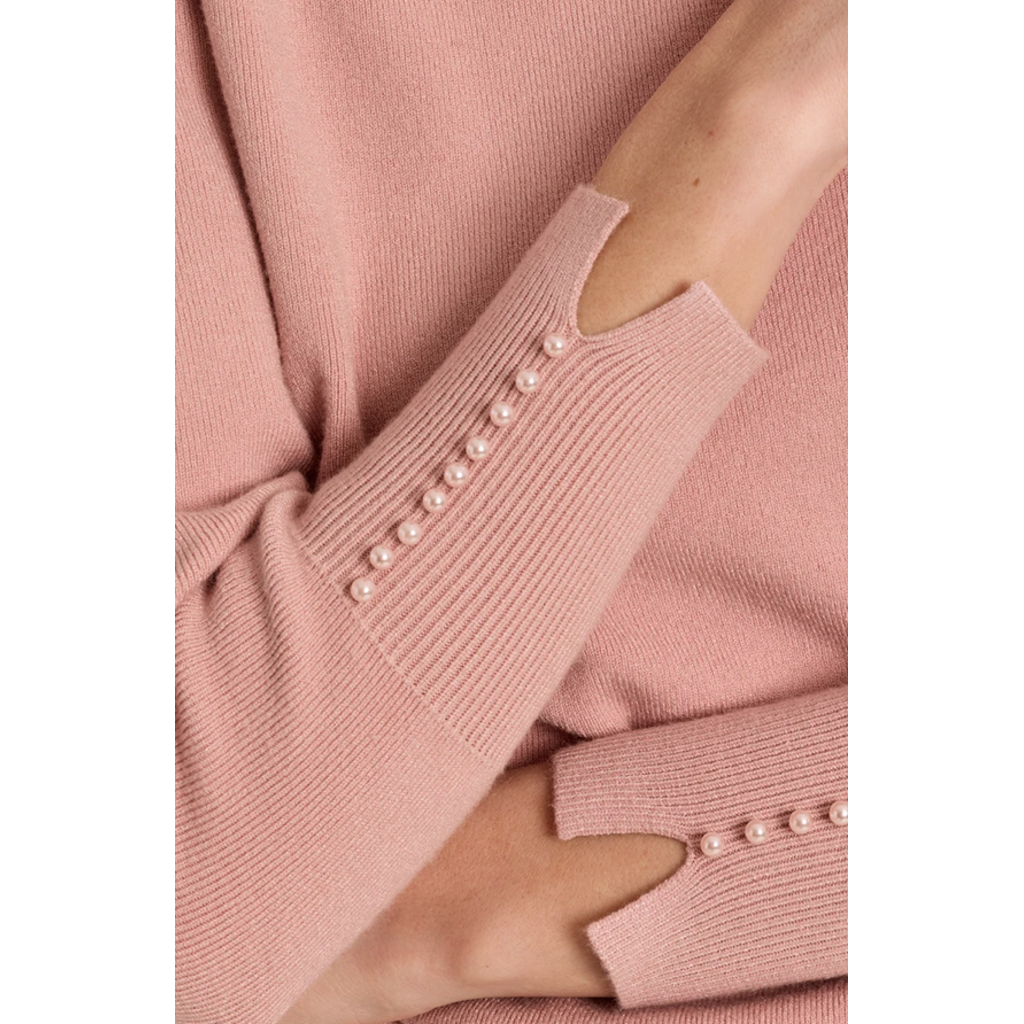 MOLLY BRACKEN MOLLY BRACKEN 26H E1798EN HAUT PERLE A EPAULE ROSE