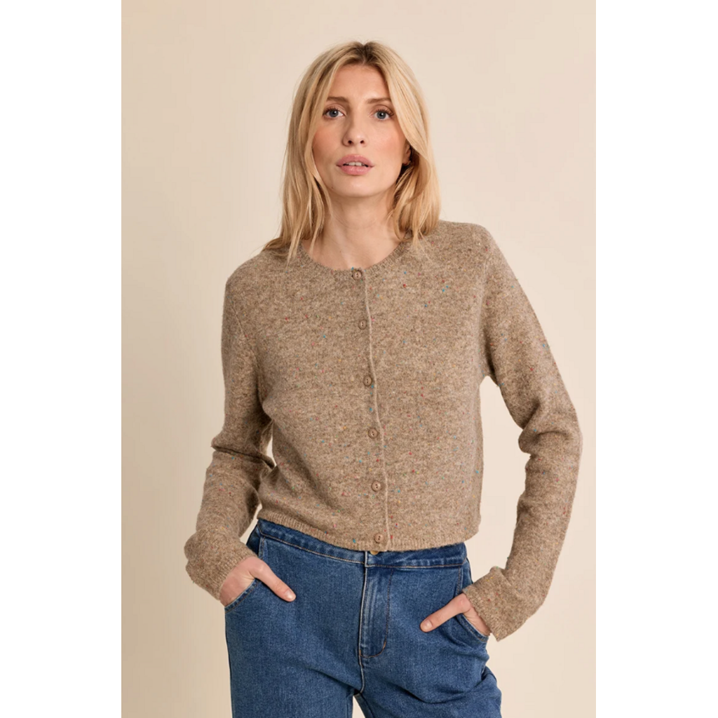 MOLLY BRACKEN MOLLY BRACKEN 26H EF1678EN CARDIGAN CAMEL