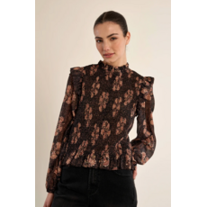 MOLLY BRACKEN MOLLY BRACKEN 26H T1861EN BLOUSE CHOCOLATE APOLINE
