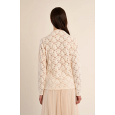 MOLLY BRACKEN MOLLY BRACKEN 26H TR234BEN HAUT MESH DENTELLE ECRU