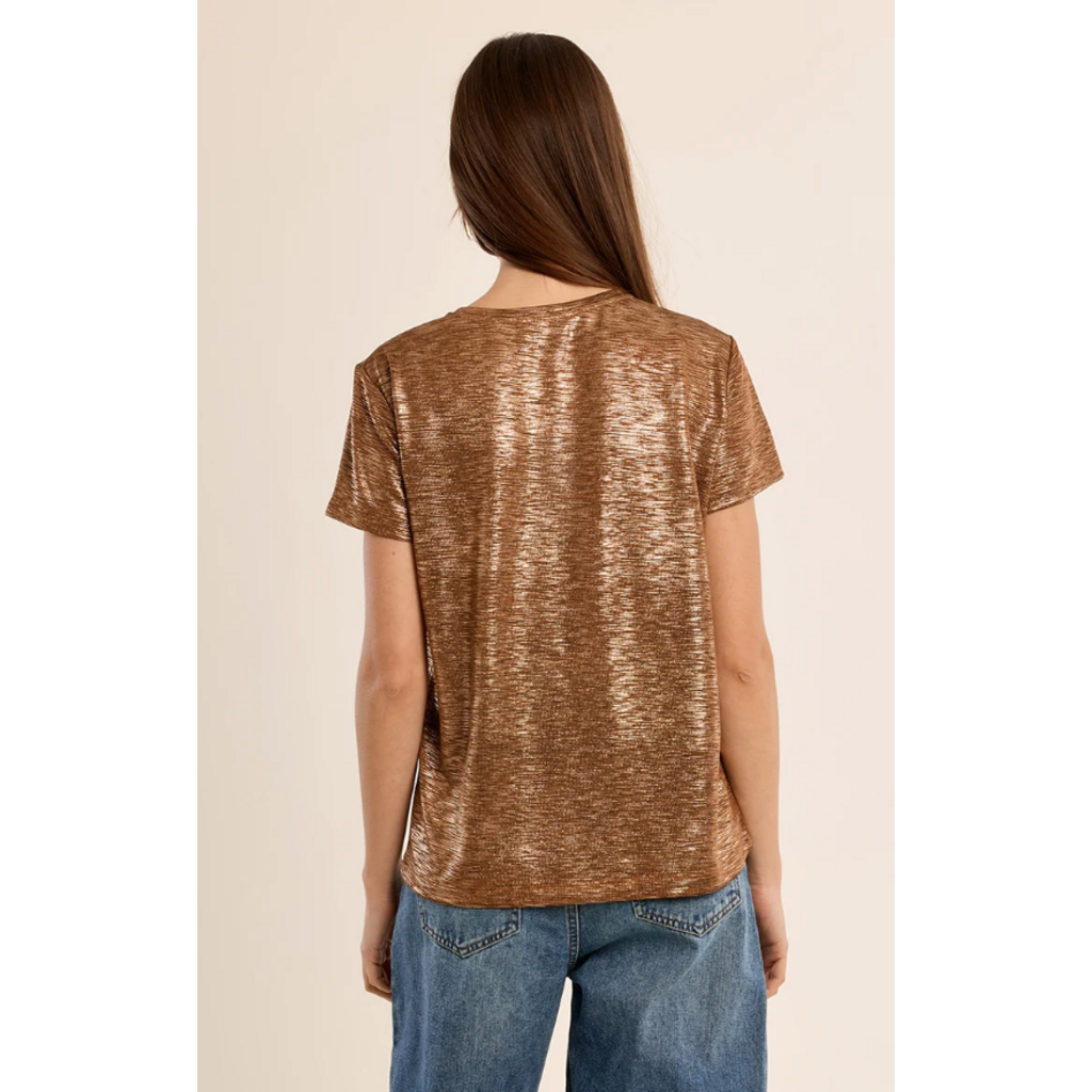MOLLY BRACKEN MOLLY BRACKEN 26H TS103EN T SHIRT BRILLANT CAMEL