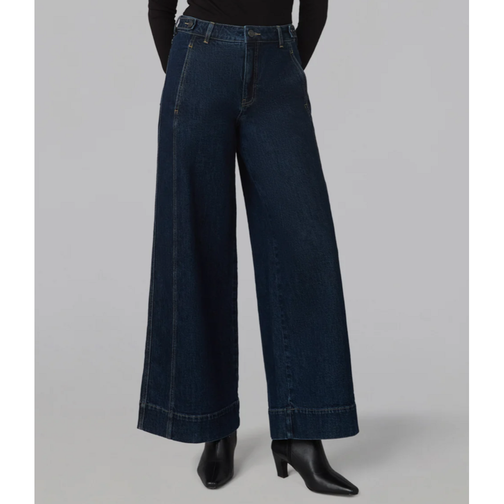 LOLA JEANS LOLA JEANS 26H PALAZZO WIDE LEG 32'' CARA DARK RINSE WASH