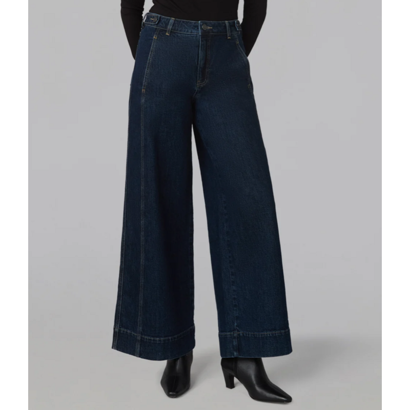 LOLA JEANS LOLA JEANS 26H PALAZZO WIDE LEG 32'' CARA DARK RINSE WASH