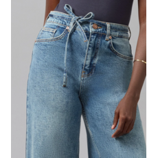 LOLA JEANS LOLA JEANS 26H JEANS 32'' ULTRA HIGH RISE WIDE LEG MILAN DARK RINSE WASH