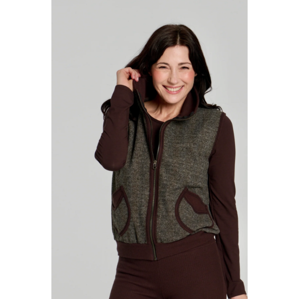 KOLLONTAÏ KOLLONTAI 26H 22131 VESTE LEANNE CHOCOLAT
