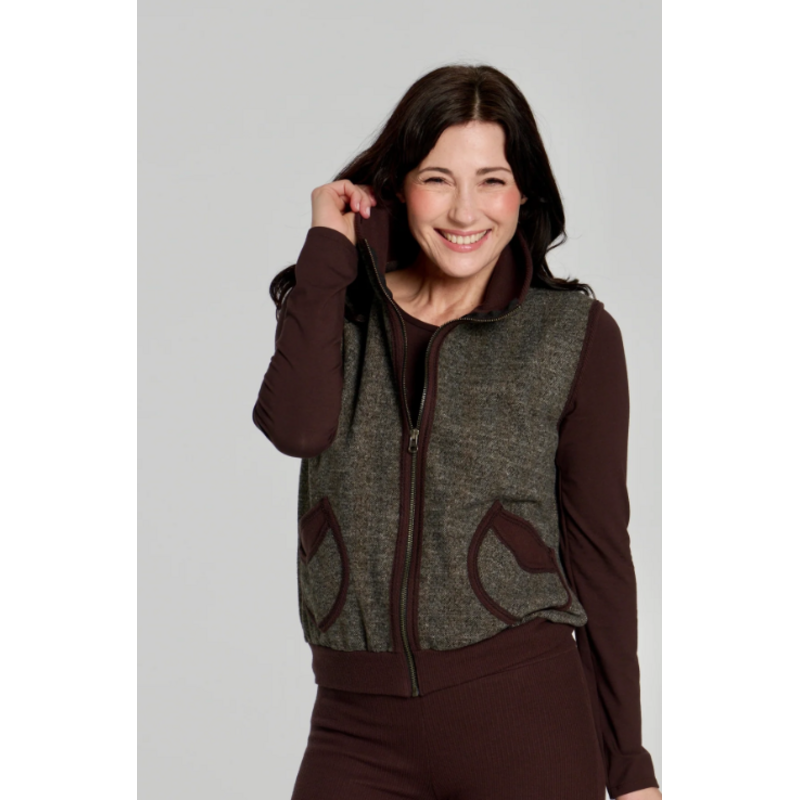 KOLLONTAÏ KOLLONTAI 26H 22131 VESTE LEANNE CHOCOLAT