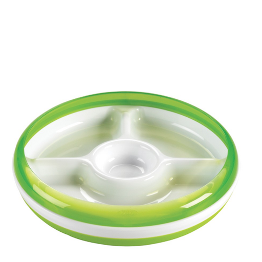 OXO OXO DIVIDED PLATE WITH REMOVEABLE RING