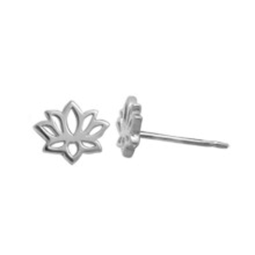 BOMA Sterling Silver Lotus Stud Earring