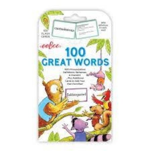 EEBOO 100 Great Words Flash Cards