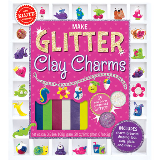 KLUTZ Make Glitter Clay Charms