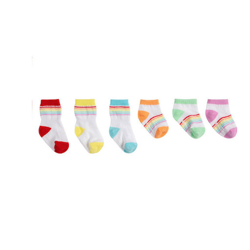 ROBEEZ Rainbow Essential Socks  6 Pack