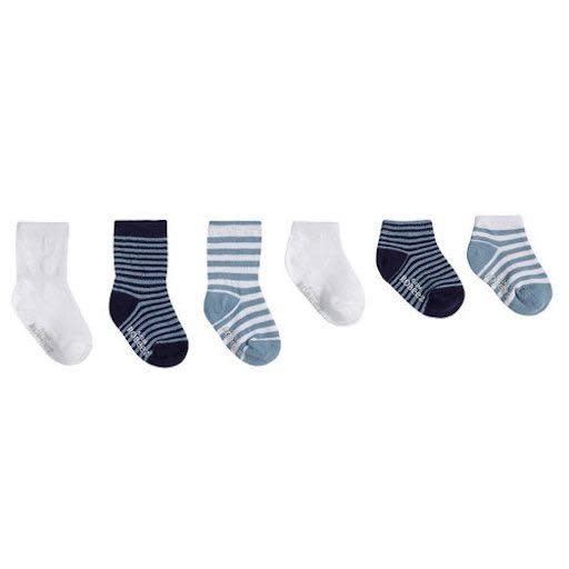 ROBEEZ Blue Essentials Socks, 6-Pack