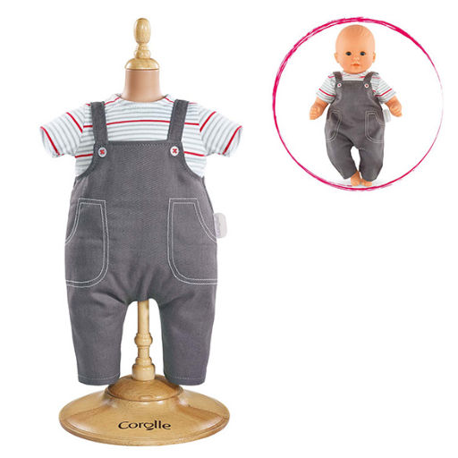 COROLLE Smock And Denim Overall For 14” Baby Doll