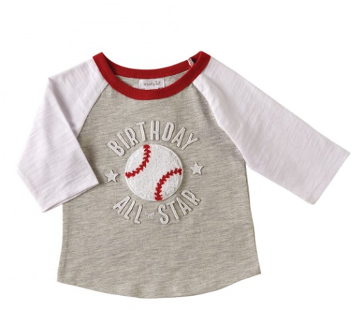 All Star Baseball 1st Birthday Baby T-Shirt