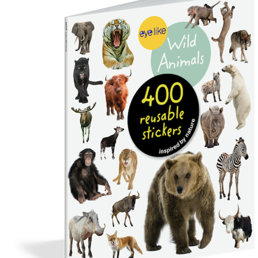 WORKMAN EYELIKE WILD ANIMALS 400 REUSABLE STICKERS INSPIRED BY NATURE