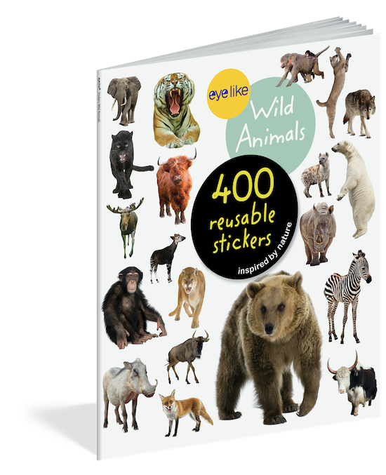 Hachette Mudpuppy Eyelike Stickers Wild Animals