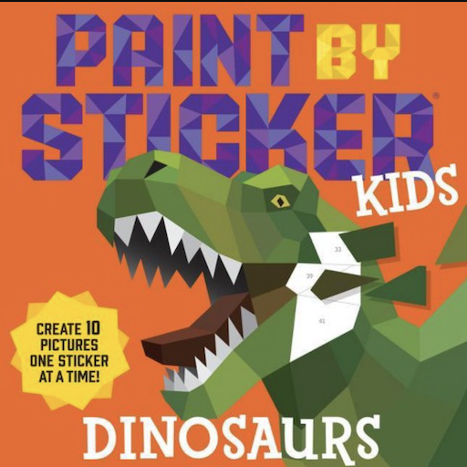 WORKMAN Paint By Sticker Kids Dinosaurs