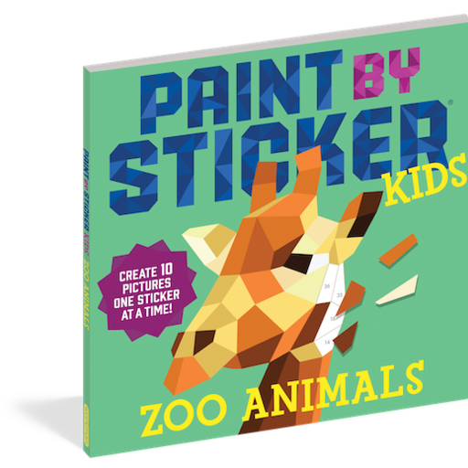 Workman Paint By Sticker Kids Zoo Animals