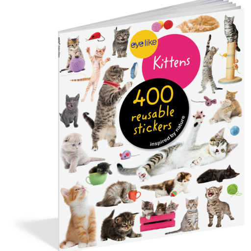 WORKMAN Eyelike Kittens 400 Reusable Stickers Inspired By Nature