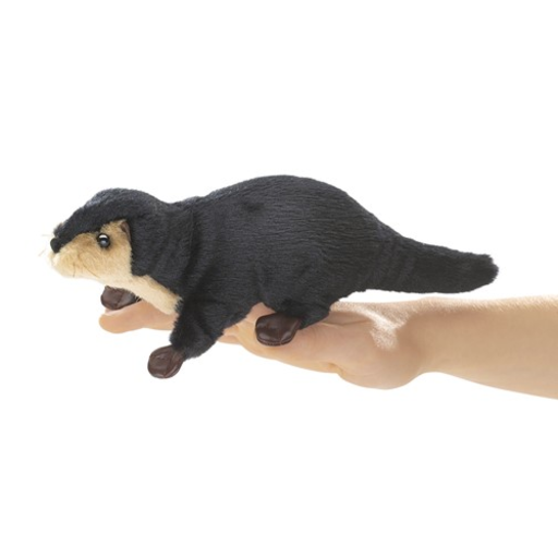 FOLKMANIS Mini River Otter Finger Puppet