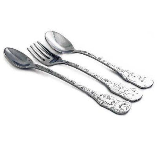 KLEYNIMALS Kleynimals Food Grade Stainless Steel Flatware Set, Non Toxic-Artic Friends