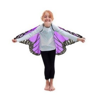 DOUGLAS CO. Dreamy Dress Up Purple Monarch Butterfly Wings With Glitter