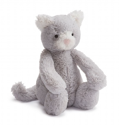 JELLYCAT Bashful Small Grey Kitty