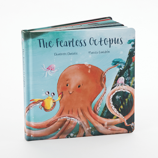 JELLYCAT The Fearless Octopus Book by Charlotte Christie and Marcela Calderon
