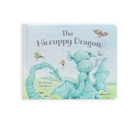 JELLYCAT The Hiccuppy Dragon Book