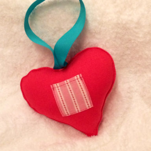 Pink Heart Tooth Fairy Pillow